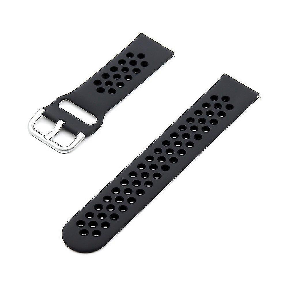 1 Silicone Watch Strap Note: The Watch Is Not Included. Black 22mm