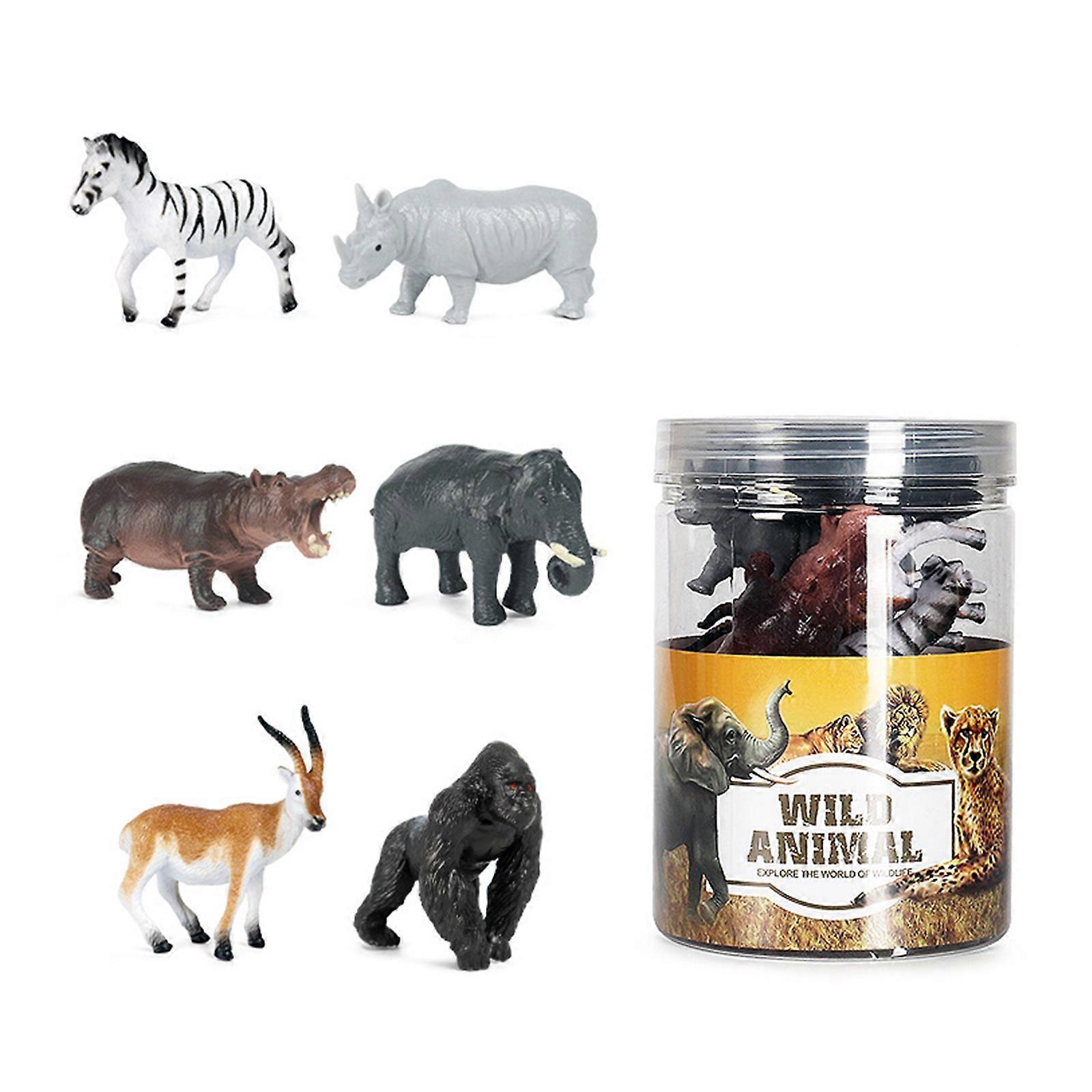 Simulering Wild Animal Plastic Model Figurine Student Classroom Learning Leker