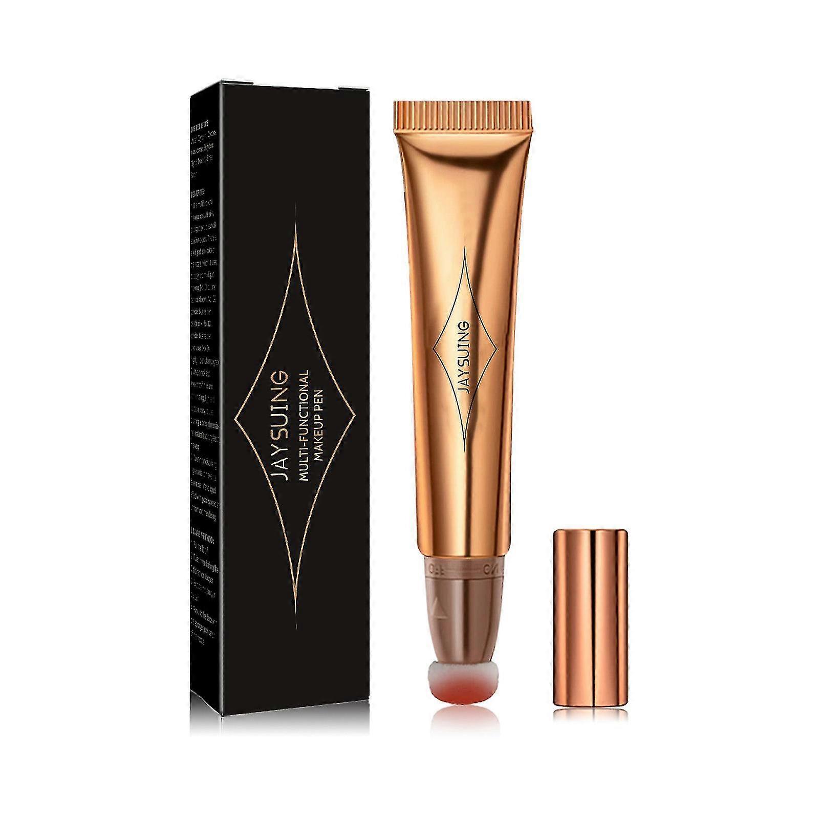 Contour Beauty Wand, Liquid Face Concealer Contouring With Cushion Applicator, High Coverage Natural Matte Finish