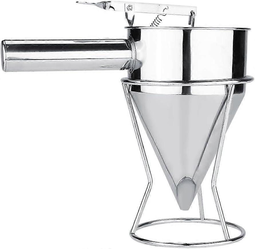 قمع المكبس - موزع قمع الخبز الفولاذ المقاوم للصدأ مع الحلويات للكعك القائم ، للمخابز