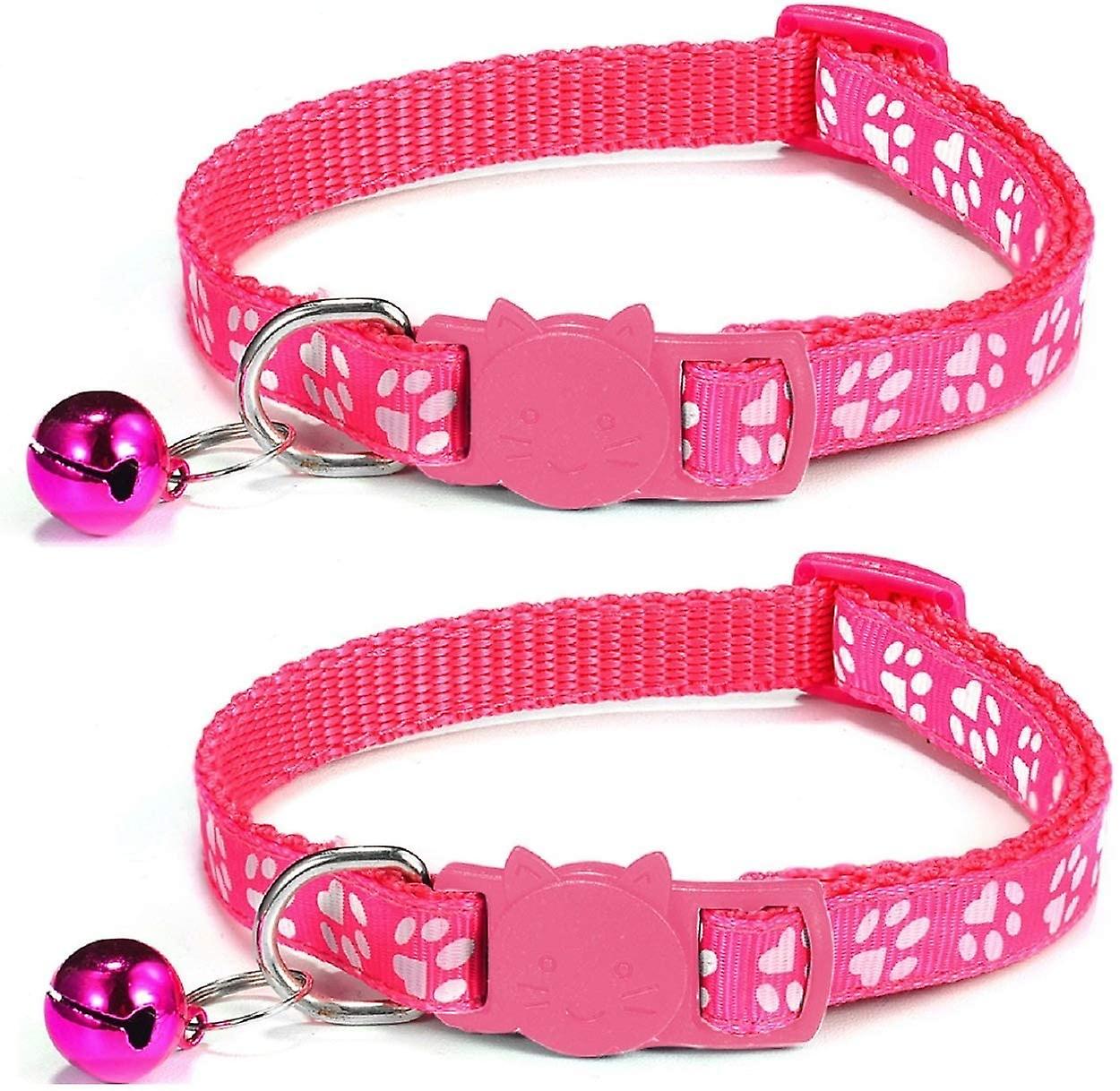 2 X Cat Collar With Bell, Adjustable