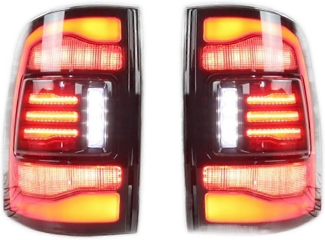 Luzes traseiras de carro LED DRL Lâmpadas de sinalização móvel Freio Estacionamento reverso Compatível com Dodge Compatível com Ram 1500 2009-2018
