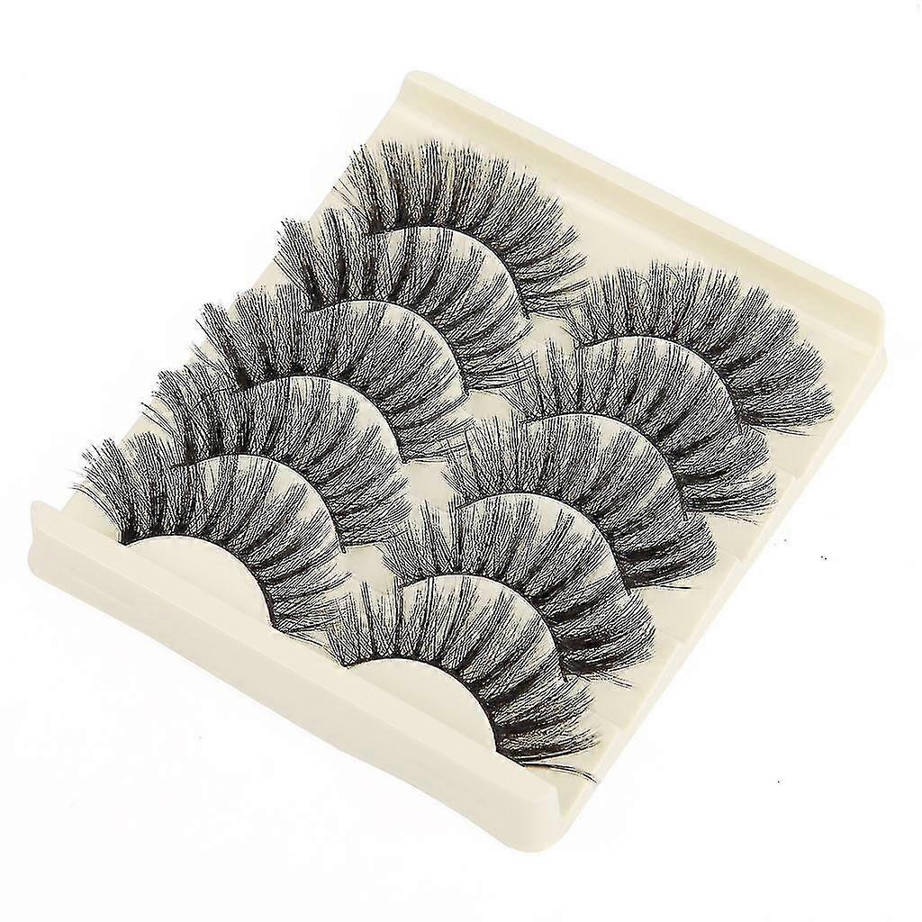 5 Çift Vizon Saçsahte Kirpikler Wispy Uzun Kalın Yumuşak Sahte Kirpikler