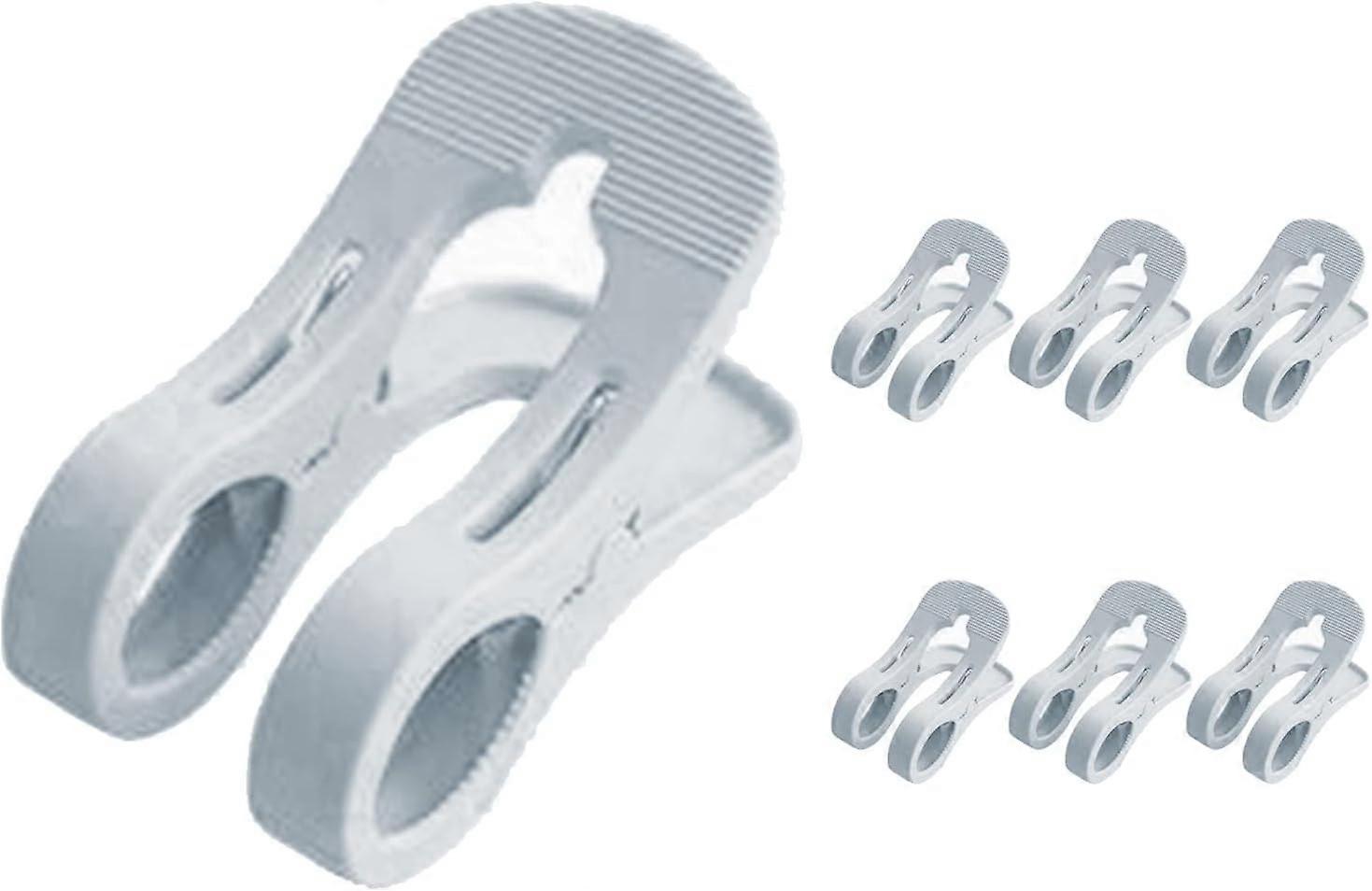 Beach Towel Clips - Keep Towel Secure (Grey)