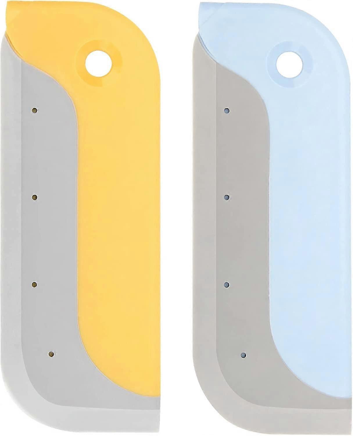 2 Pack Small Silicone Squeegees, Mini Silicone Squeegee For Windows Shower Squeegee