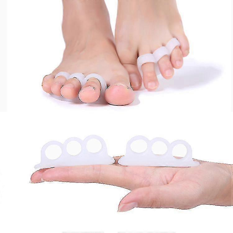 4pcs Hammer Toe Straightener And Orthotics Soft Gel Splint Reduce Foot Pain And Prevent Overlap -ayane