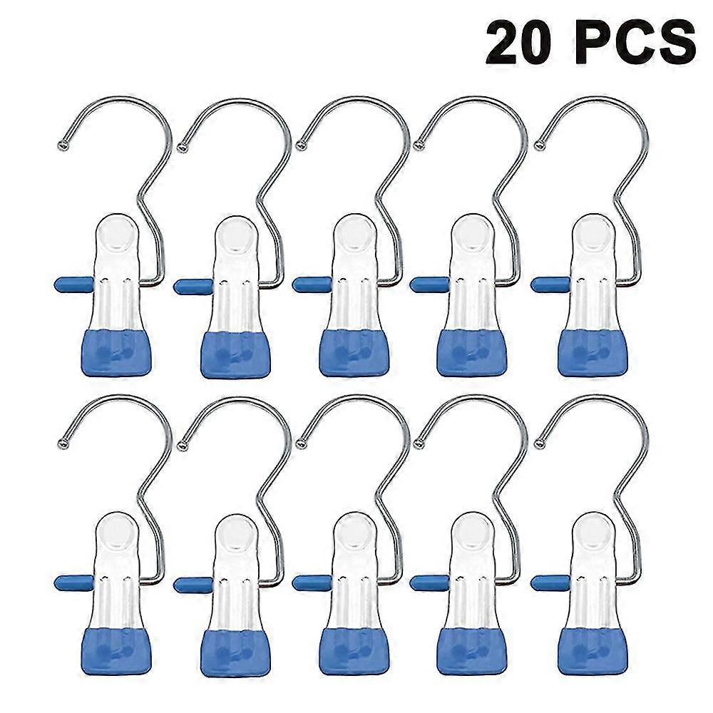 20 Pcs Boot Hanger Clips,laundry Hook Hanging Clothes Pins Stainless