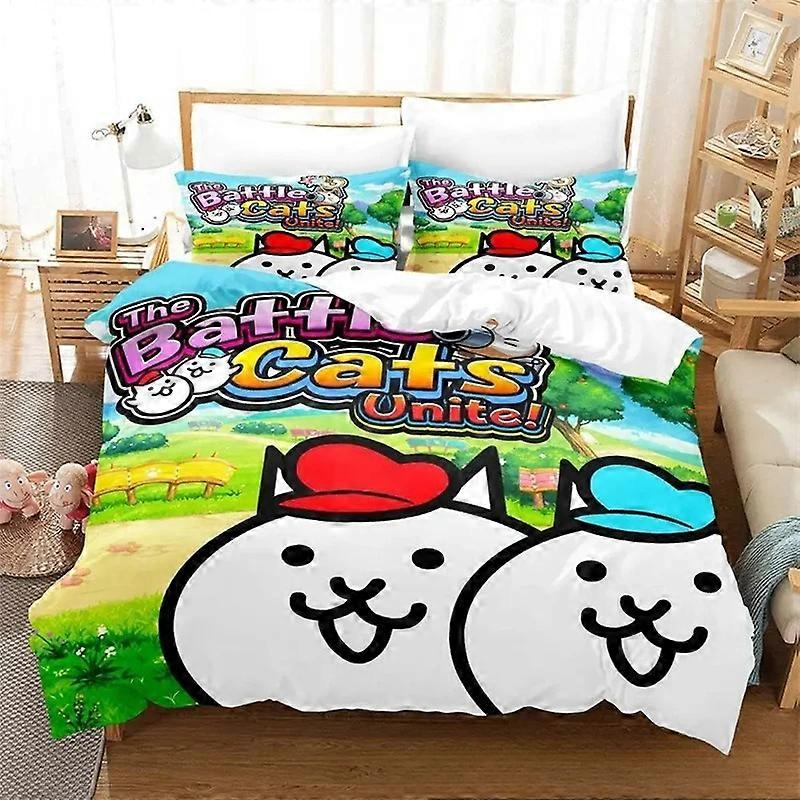 f1206 Lenzuola ed Game The Battle Cats Unite Bedding Set squisite forniture per il letto set copripiumino set di lusso regalo di compleannoLenzuola R