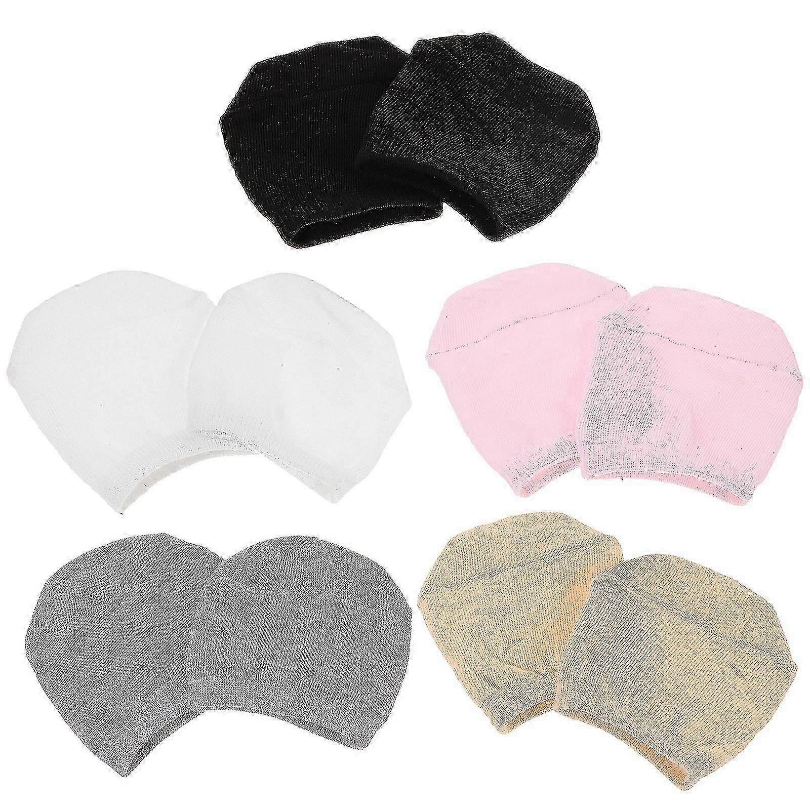 5 Pairs Women's Socks Hosiery Toe Topper Liner Sock Invisible Socks Heelless Sock Fingerless Socks
