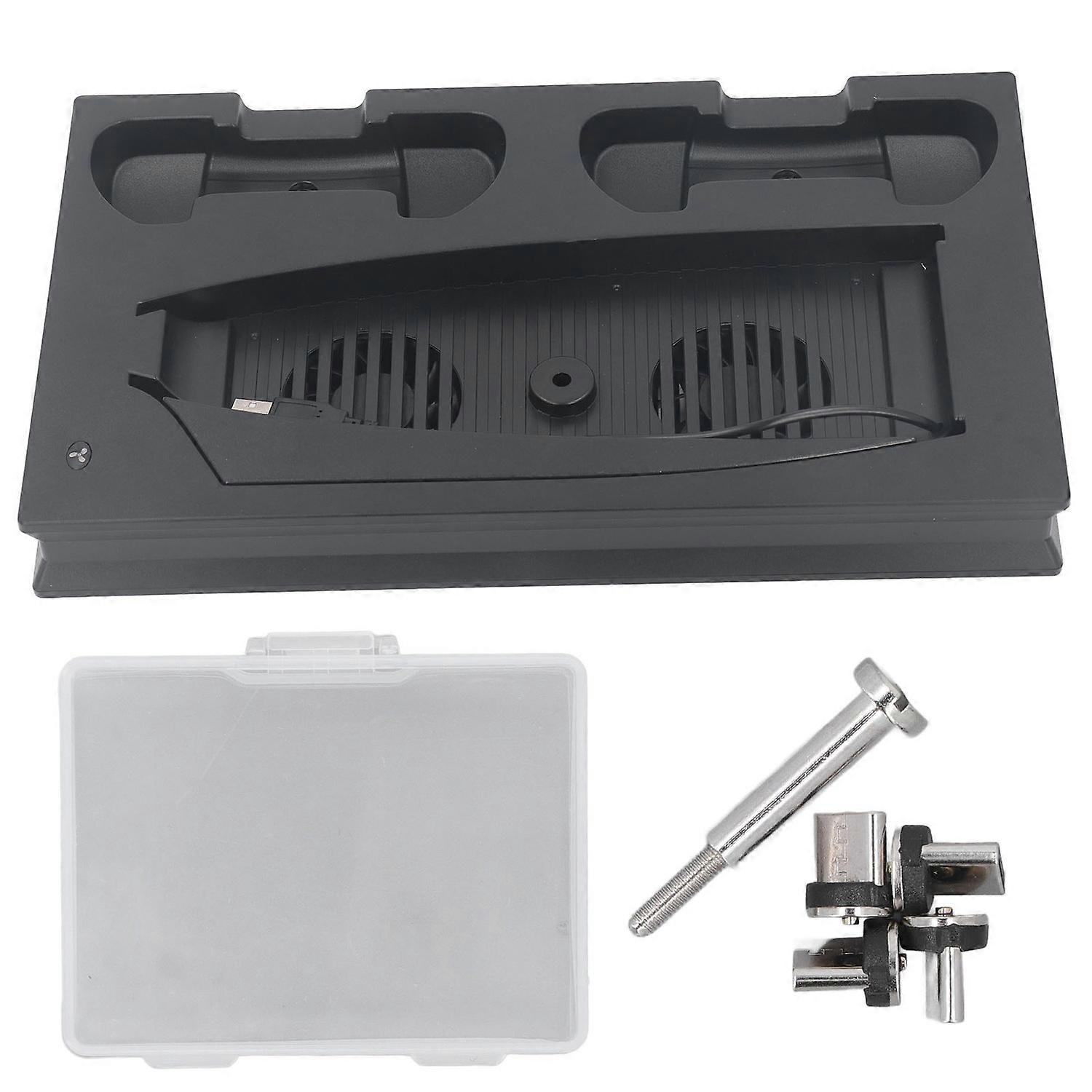 Game Console Cooling Fan Station Heat Dissipation Controller Charging Station with Magnetic Heads Bl