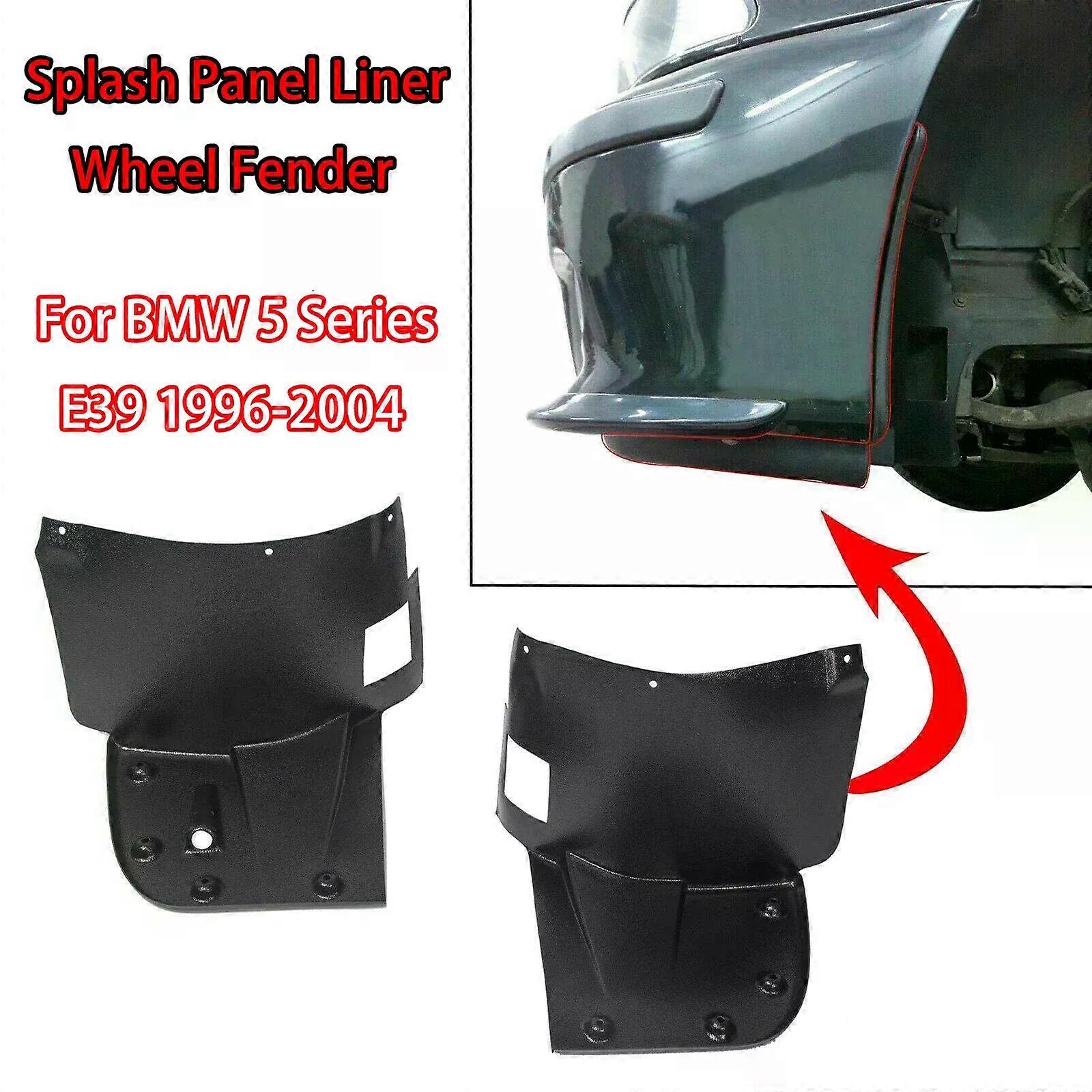 Front Bumper Splash Panel Liner Trim Wheel Fender Kits Left+Right Pair For BMW 5 Series E39 1996-2004 Only M Bumper