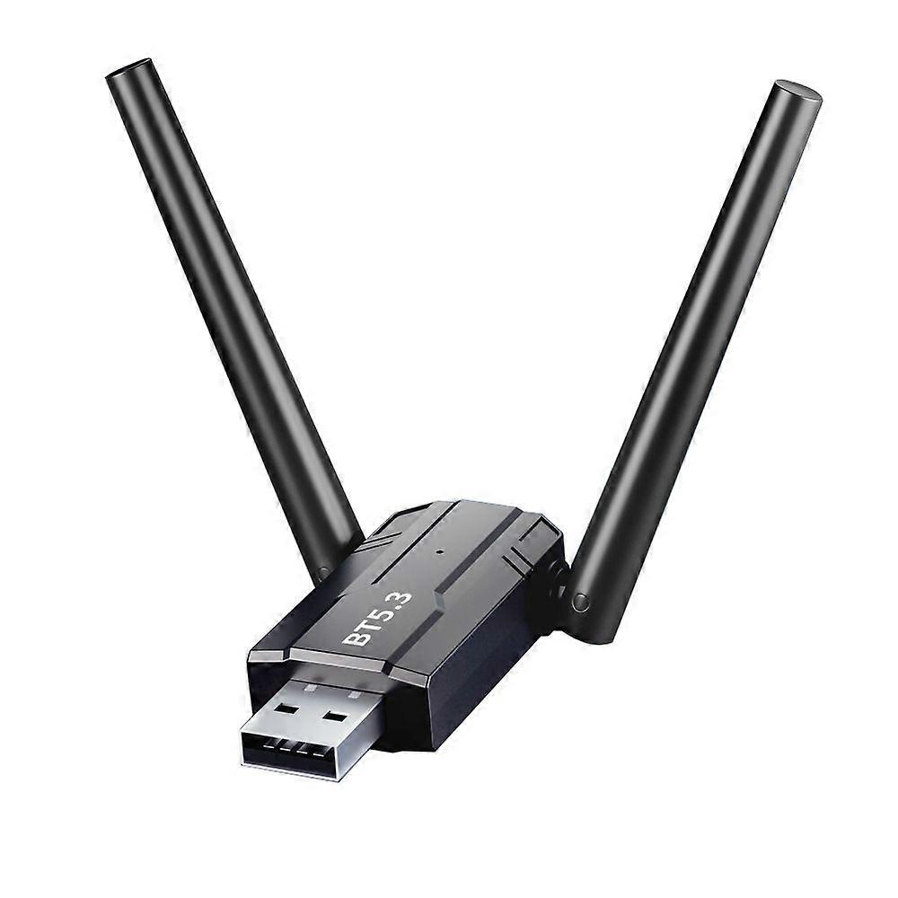Portable Audio Music Receiver Transmitter for Computer Speaker Mouse 3Mbps Bluetooth-Compatible 5.3 Wireless USB Adapter