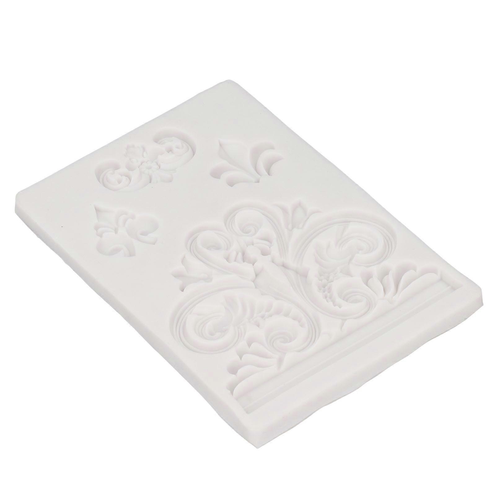 Vintage Relief Silicone Mould: Exquisite Reusable Mould for Cake, Candle & Soap Crafts