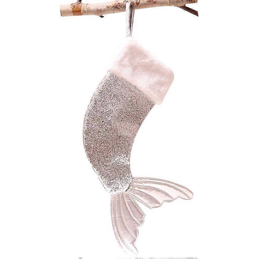 Mermaid Tail Christmas Stocking, Magic Reversible Sequins Mermaid Holiday Stockings