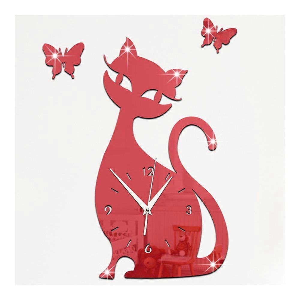 Quartz Wall Clock Living Room Creative Cute Black Cat