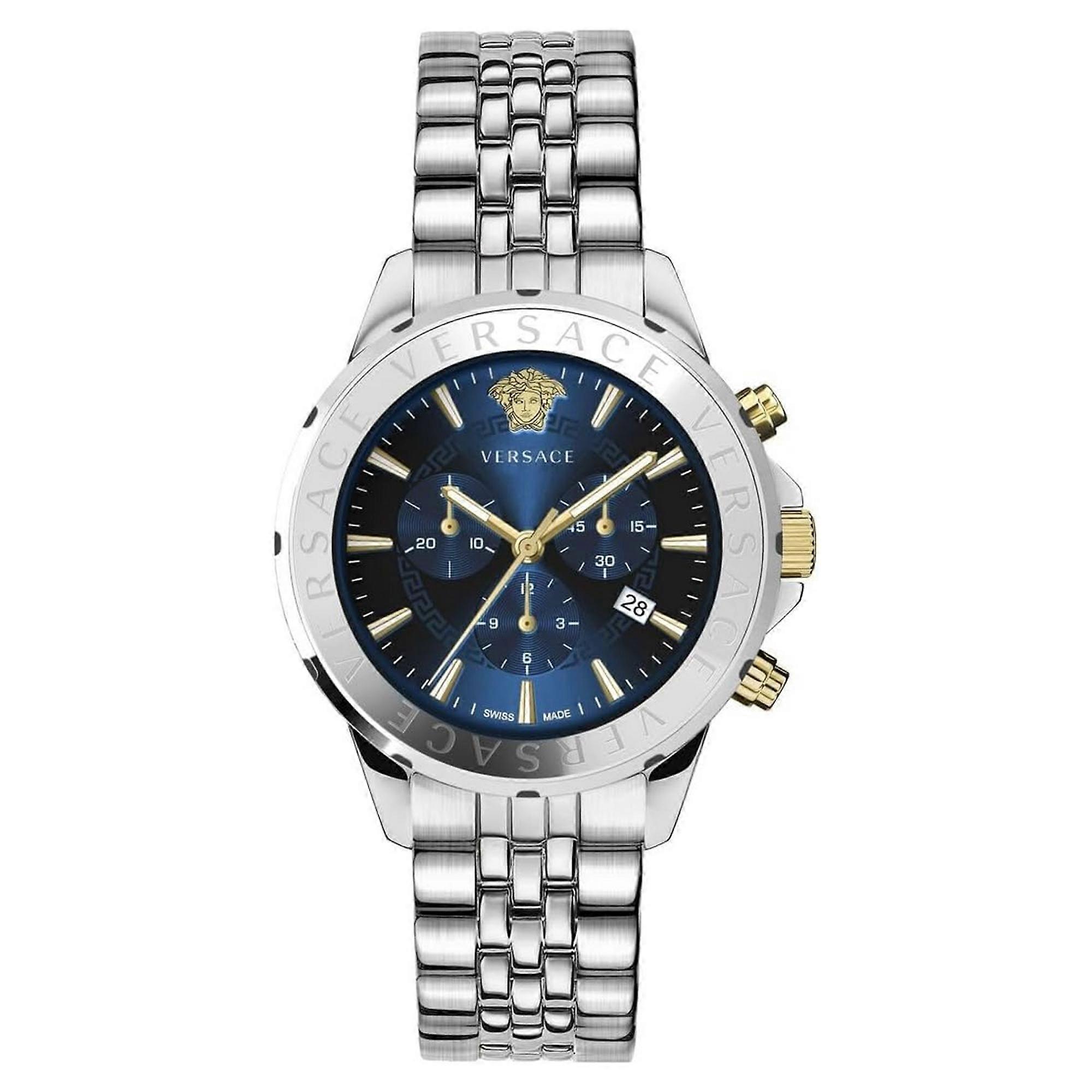 Versace Men's Watch Wristwatch Chronograph Signature VEV601923 Stainless Steel