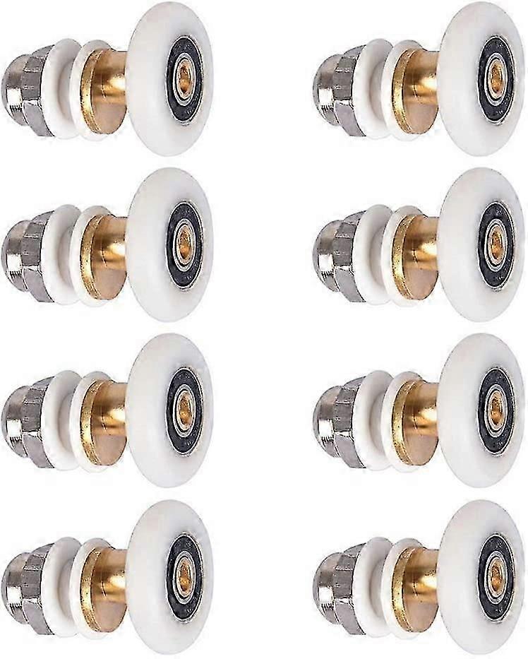 Shower Door Roller Caster Wheel 25mm 8pcs Replacement Sliding Door Rollers