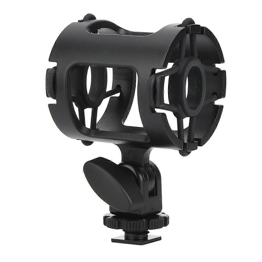 Support de microphone universel en plastique avec griffe froide et pince antichoc pour griffes d'appareil photo, trou de vis de 3/8 po