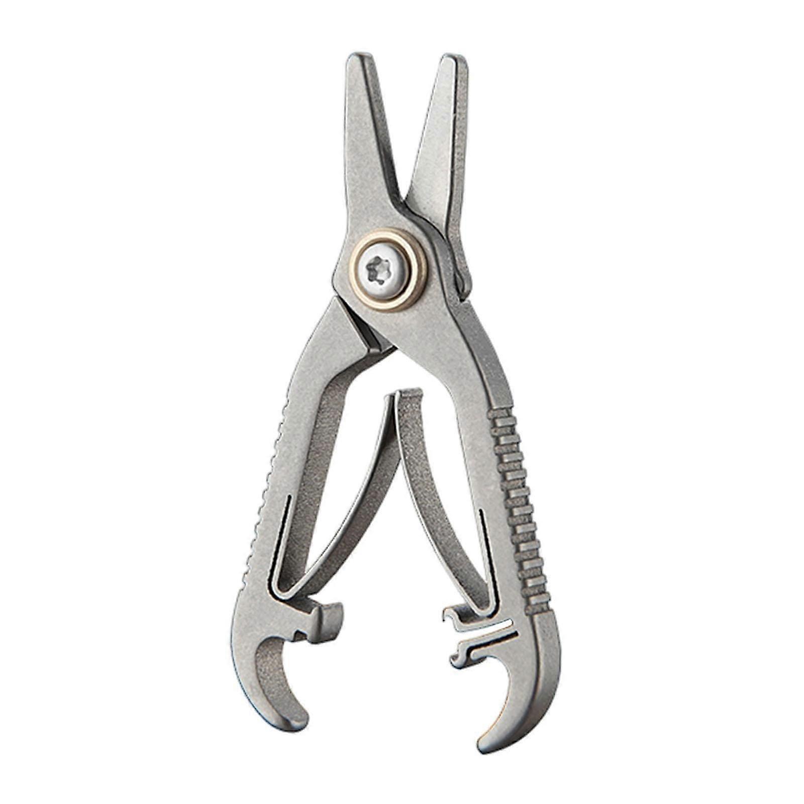 Ciseaux à poils de nez en alliage de titane Pratique portable petite coupe de sourcils