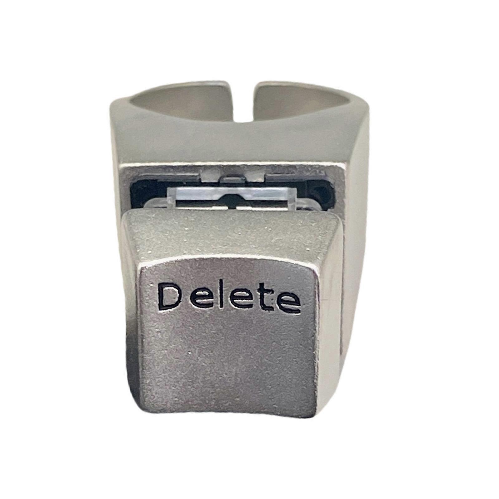 Fashionable Deletes Keycap Rings Craft from Sturdy Alloy Portable Accessory for Programmers and Trendy Trendsetters