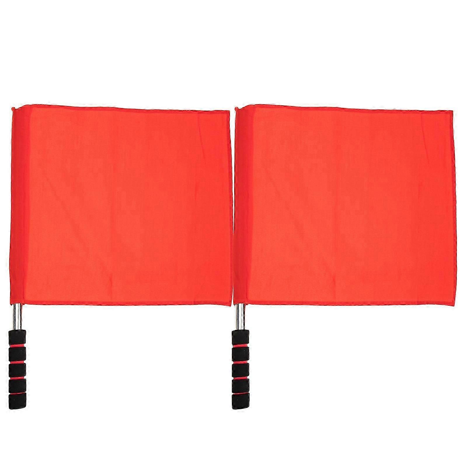 2pcs Match Flag Traffic Signal Flags Referee Warning Signal Flags Waving Flags-Yvan