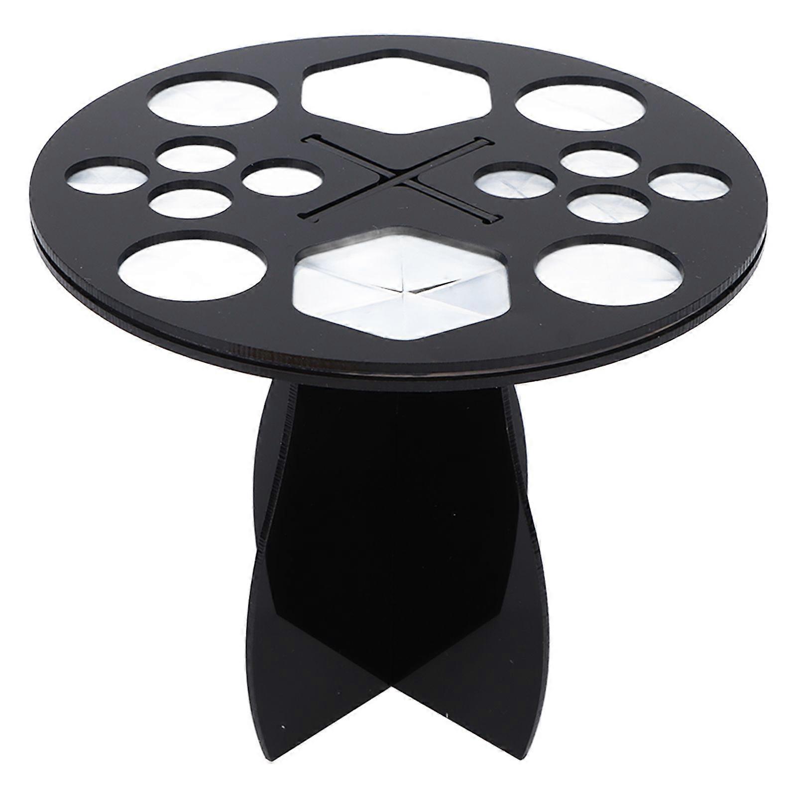 Makeup Brush Drying Rack 14 Holes Multifunctional Makeup Brush Holder for MakeupBlack