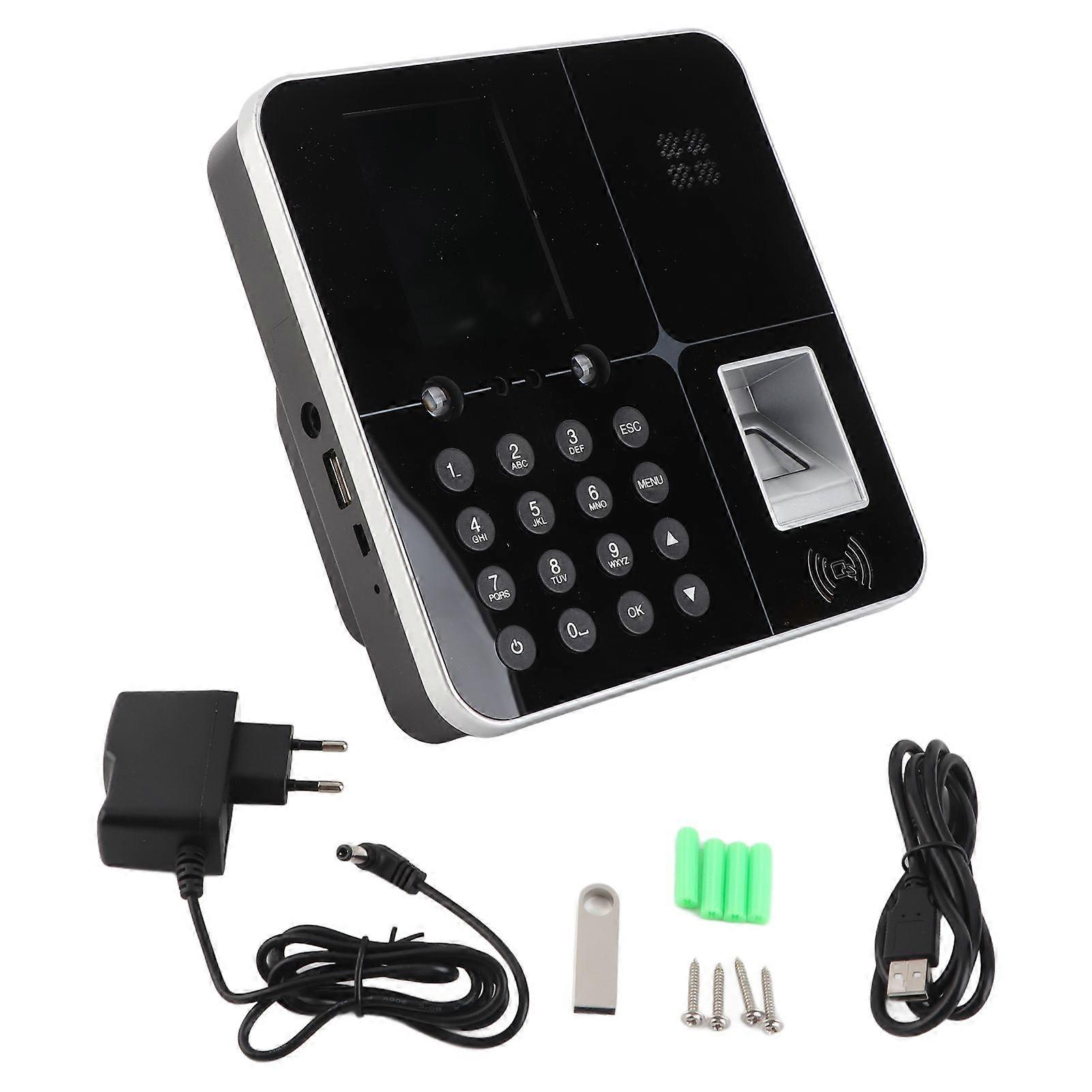 Facial and Password and Fingerprint Attendance Time Device Large Capacity LAN Connection Software 2.8 Inch LCD Display