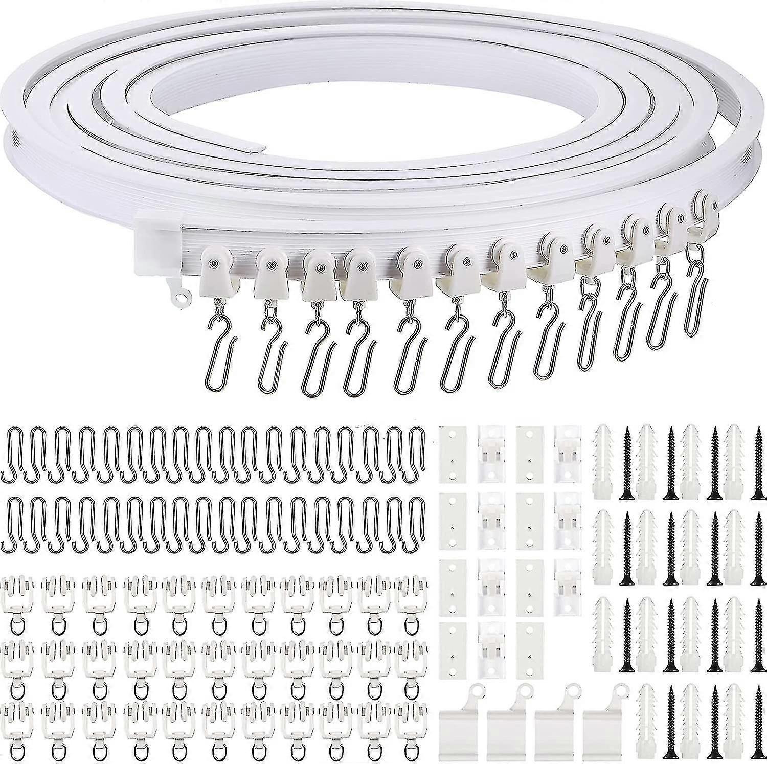 5 Meters Bendable Ceiling Curved Curtain Track Flexible Ceiling Curtain