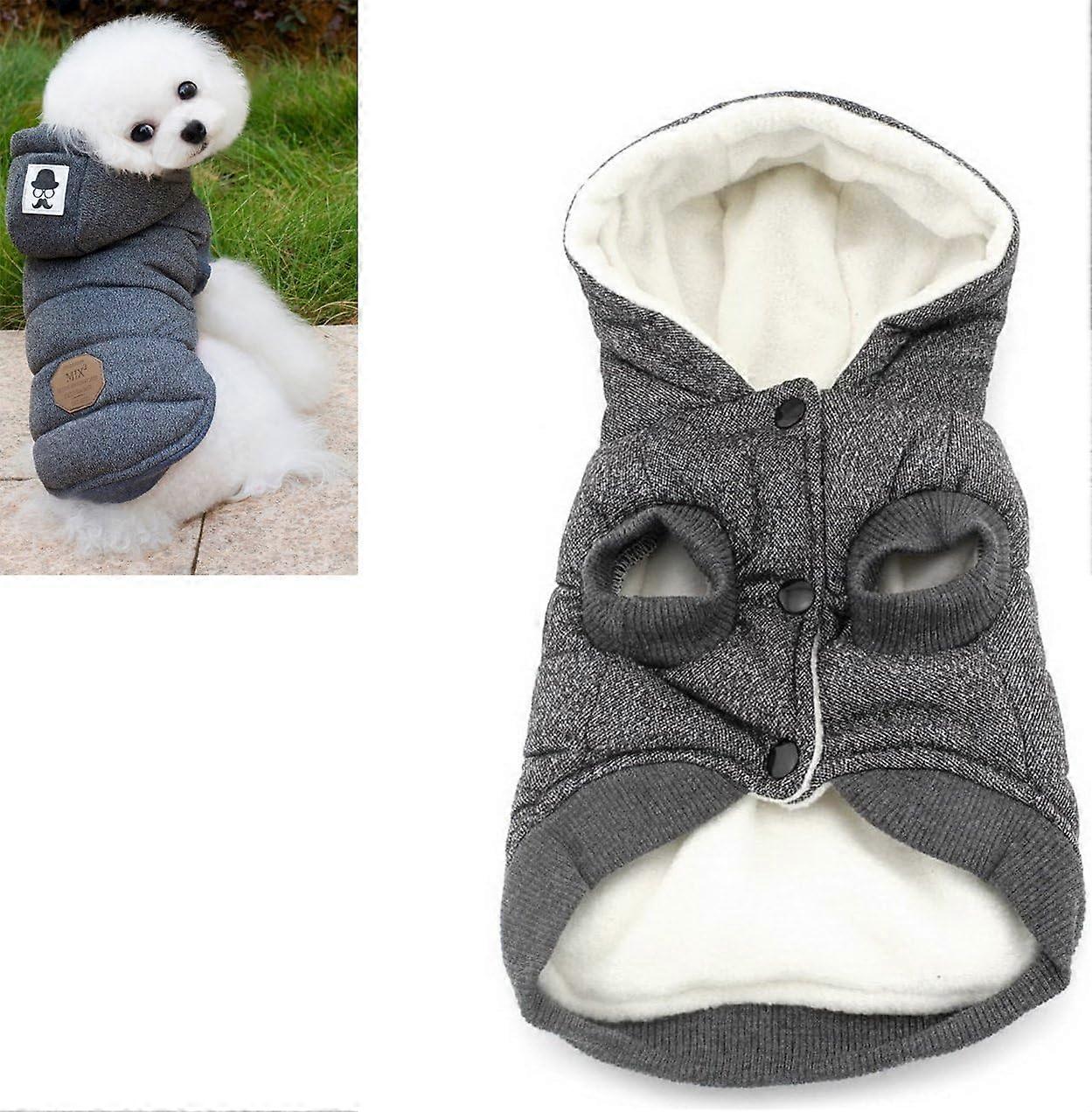 Sweater dog keeps you warm and comfortable Two-legged dog clothes Hooded sweater casual pet jacket Small and medium-sized dog clothes
