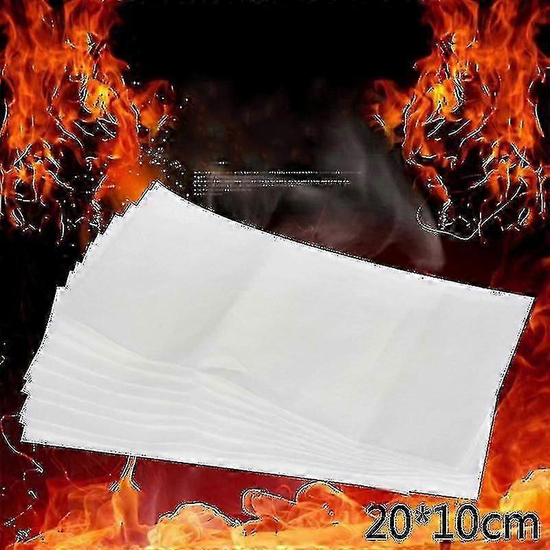 30pcs 20*10cm Fire Paper Flash Flame Paper Fire Paper Magic Props Effect Shock