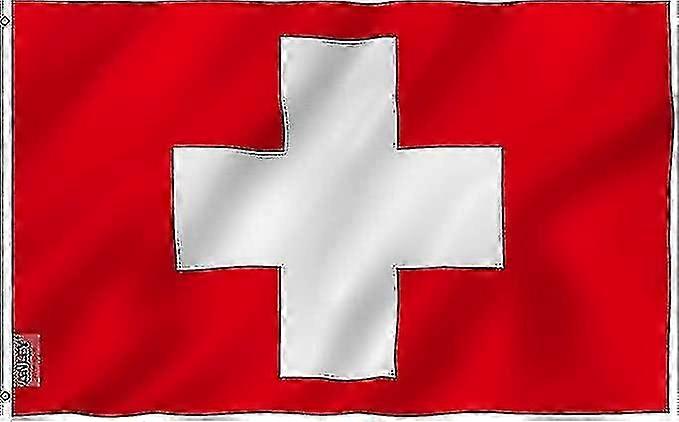 スイスの国旗90x150cm - フライブリーズ - 高品質の旗f26
