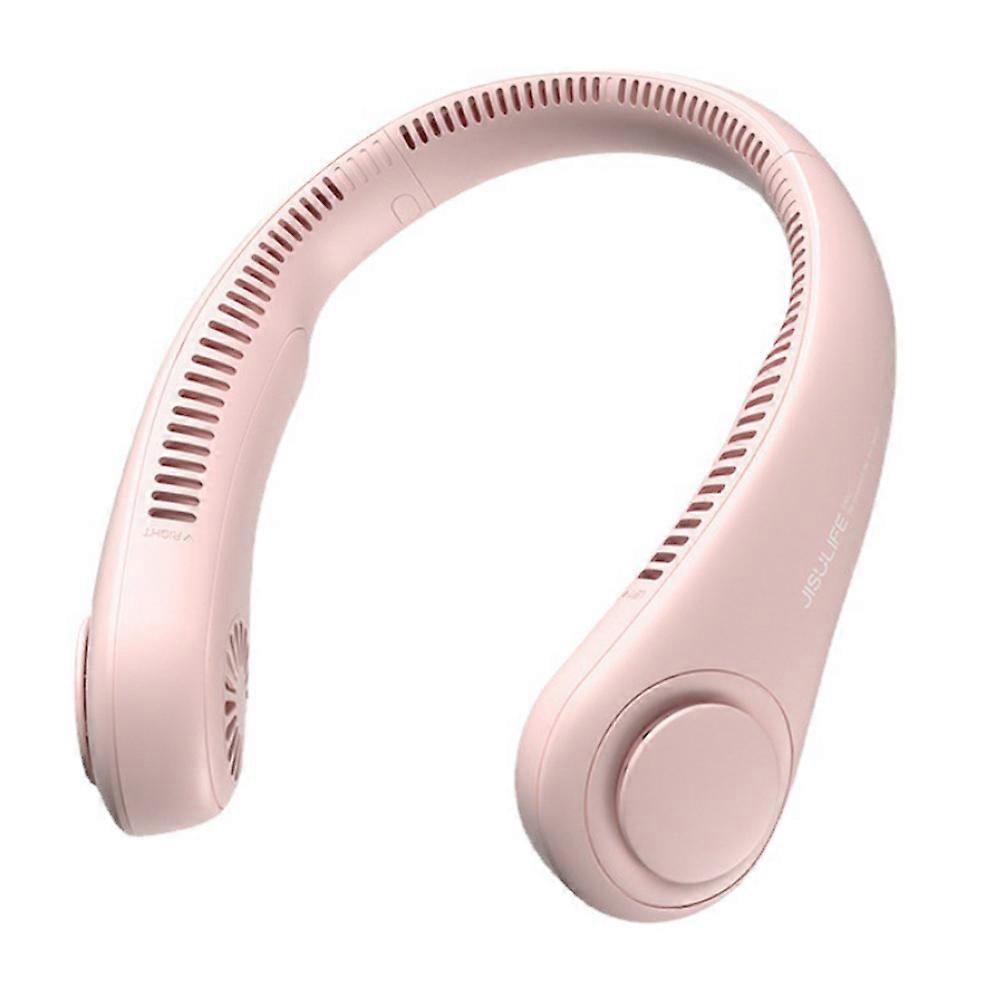 4000mAh Rechargeable Lazy Portable Summer Air Cooling Hanging Neck Fan Leafless Hands-free Outdoor Sports Travel Wearable Fans
