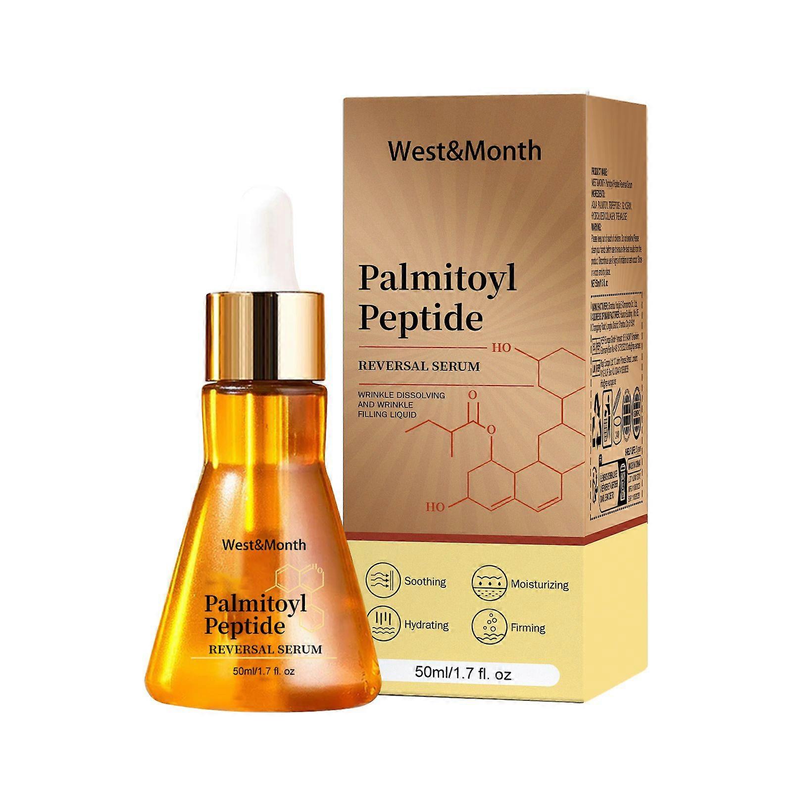 Palmitoyl Peptide Serum for Anti-Aging & Wrinkle Reduction Deep Hydrating, Firming & Elasticity Boosting Facial Essence for Youthful, Radiant Skin