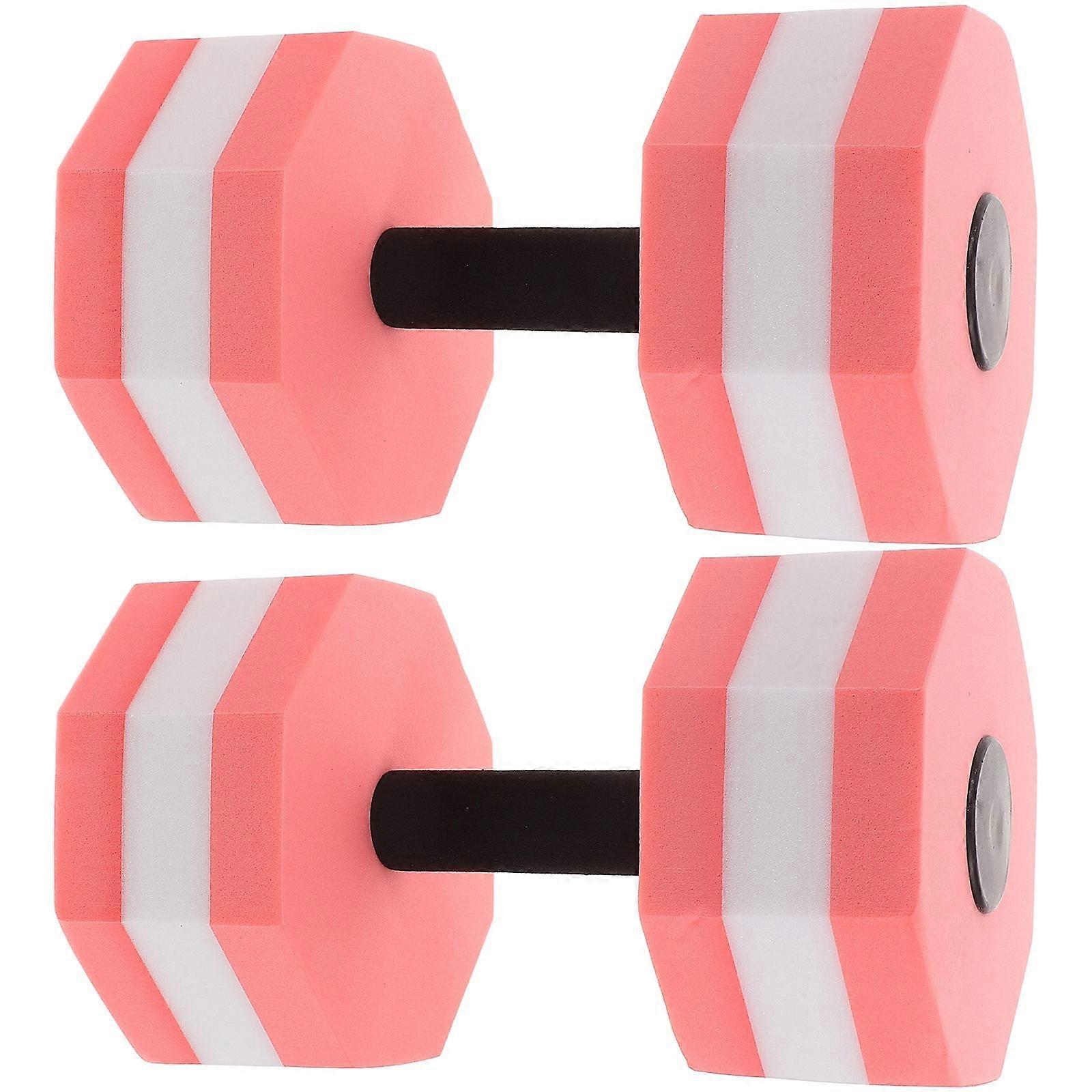 1 Pair EVA Water Dumbbells for Pool Exercise Water Aerobics Octagonal Dumbbells for Swimming Fitness Enhance Muscle Strength