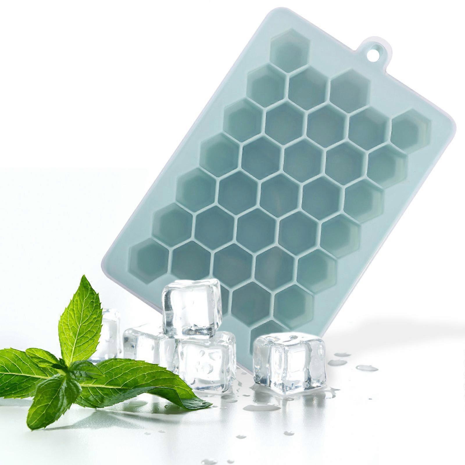 IceTray Mould With Lid Honeycomb Shape Grids Food Safe Grade Flexible