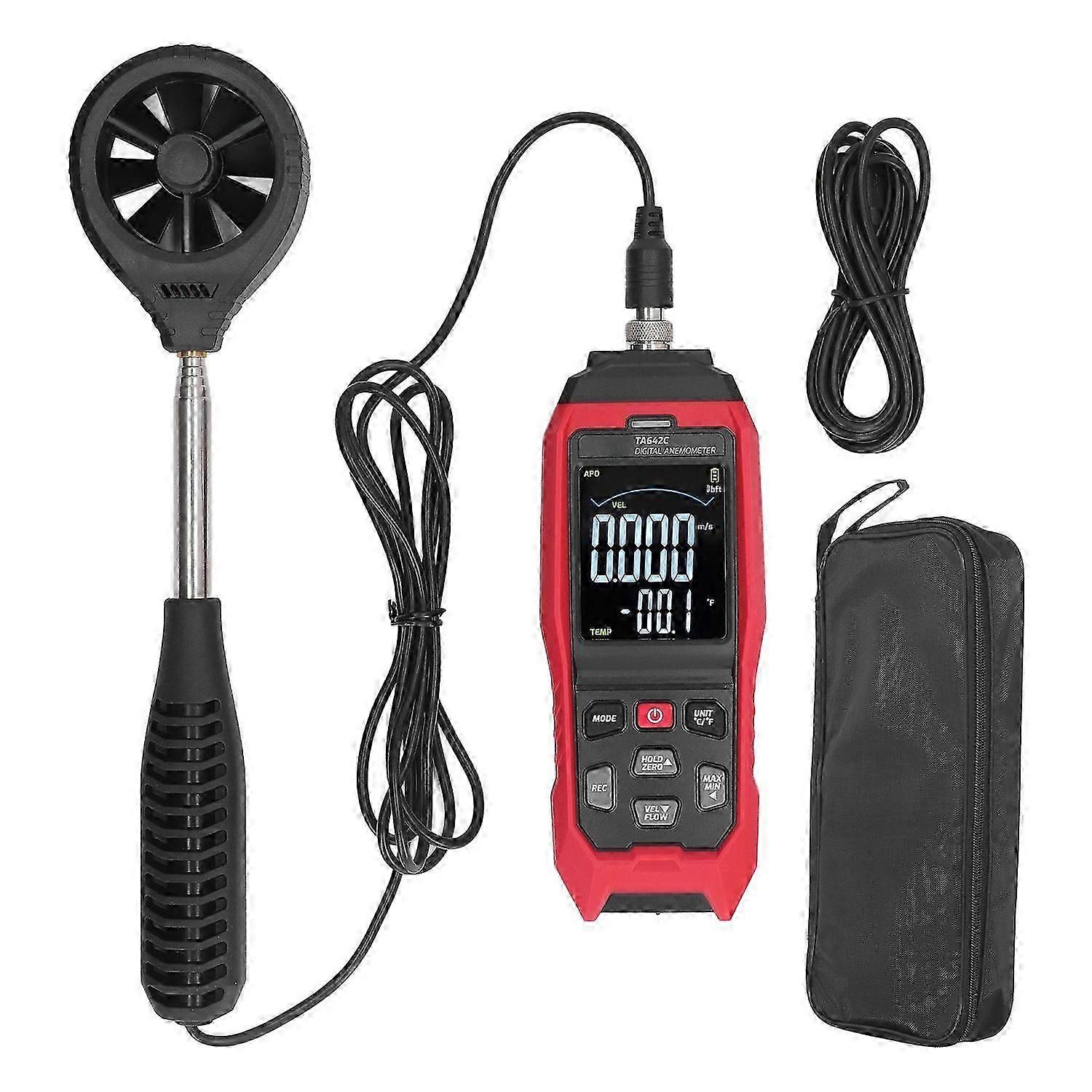 Tragbares digitales Anemometer Handheld Air Flow Velocity Tester Windgeschwindigkeitsmesser Anemometer