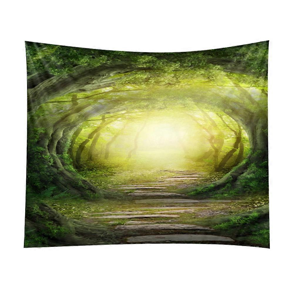 3D Forest Style Beach Towel Carpet Tapestry for Outdoor Picnic, Soft Fabric, Large Size, Perfect for Travel
