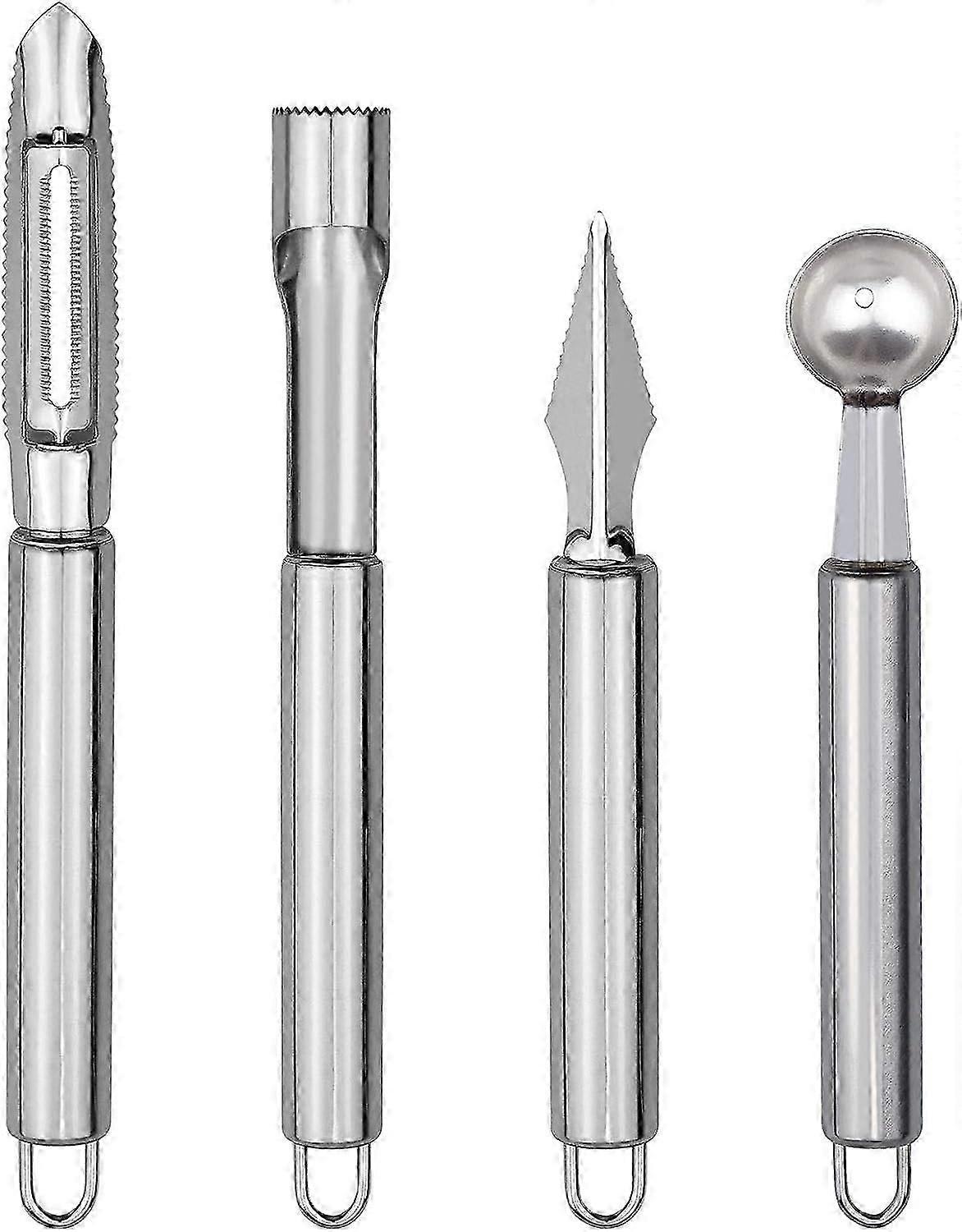 Creative fruit carving knife set + multi-functional peeler + apple corer + melon spatula