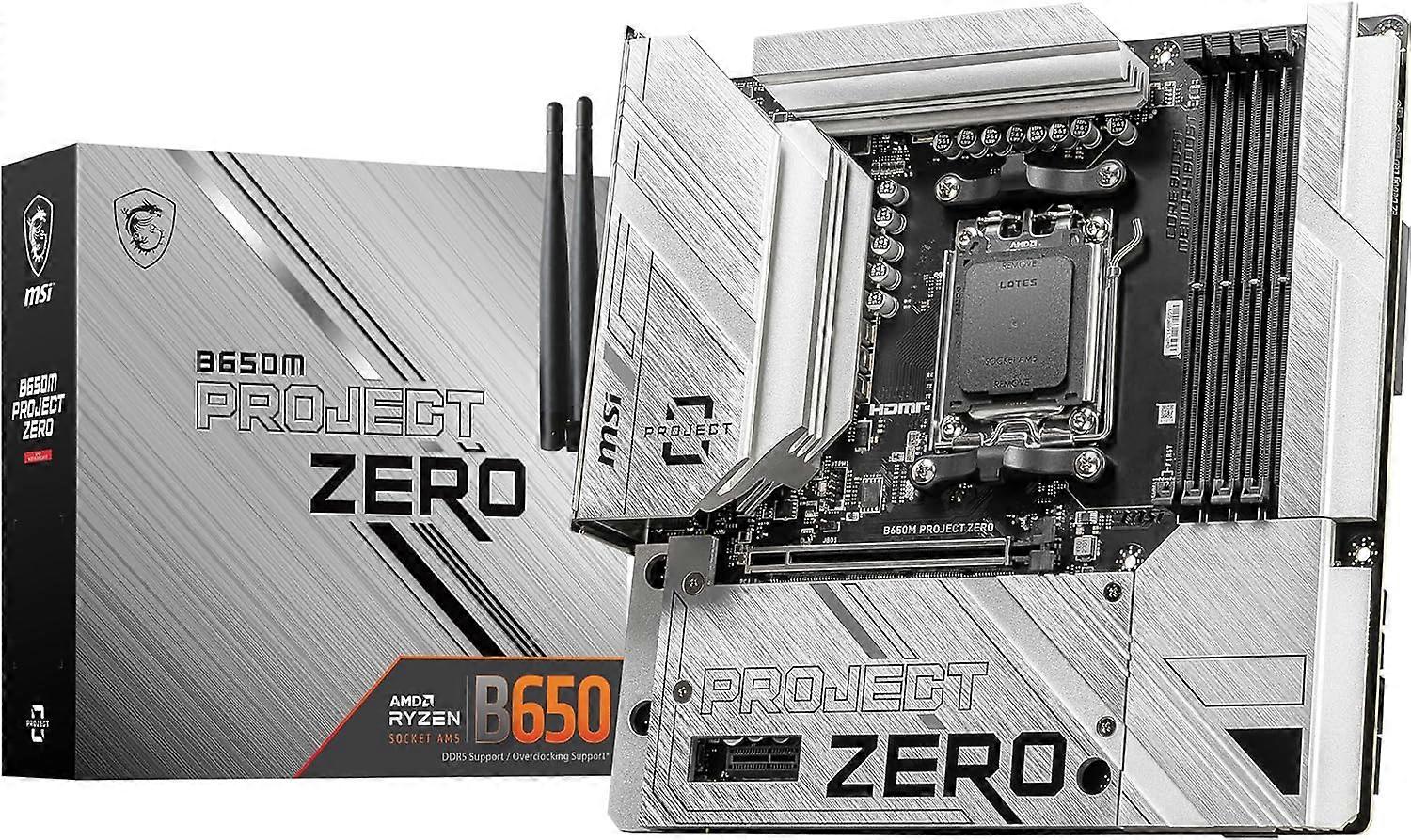 Msi B650m Project Zero Motherboard - Socket Am5