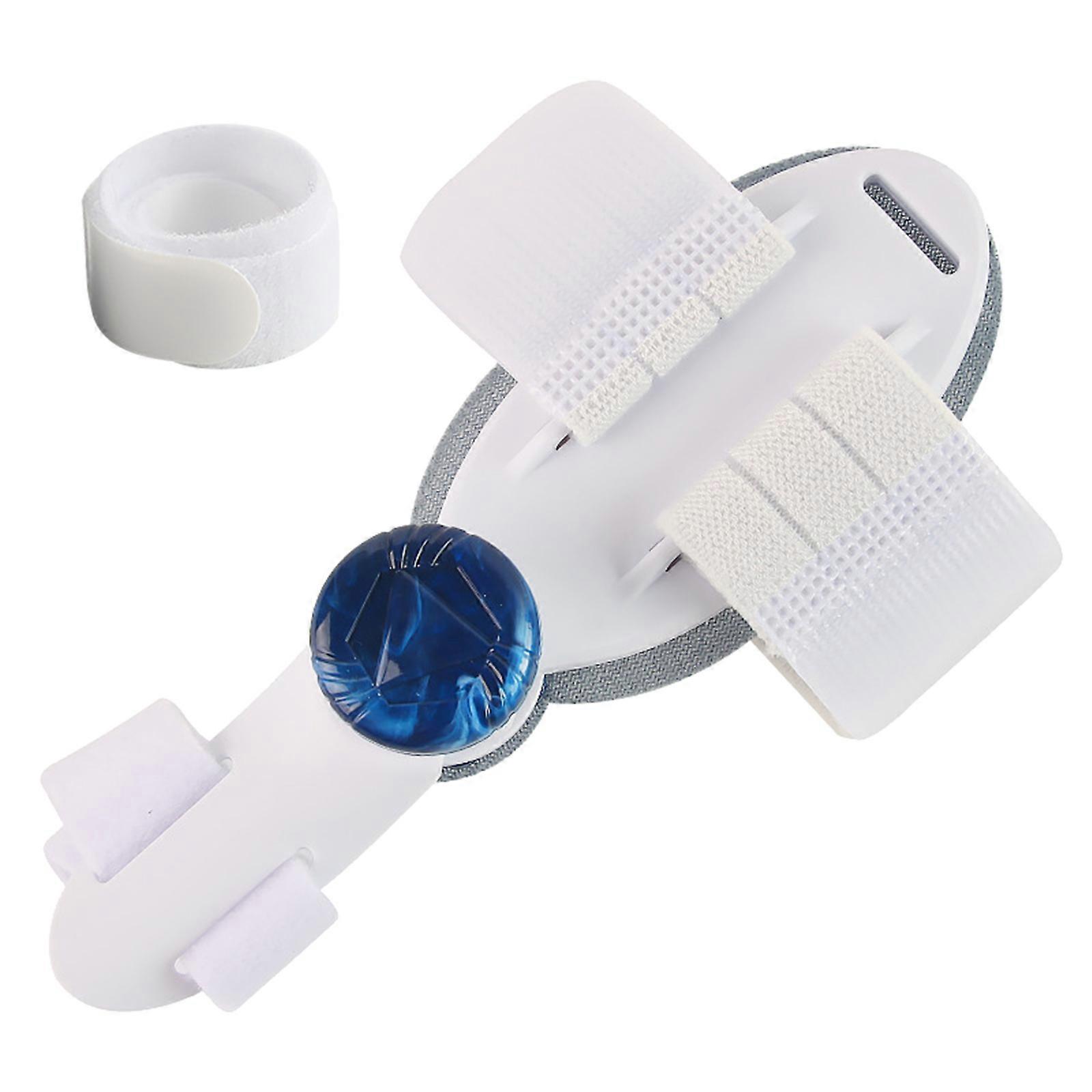 Breathable Toe Separator Support Comfortable Foot Care Toe Corrector with Adjustable Strap or Home or Office Use White