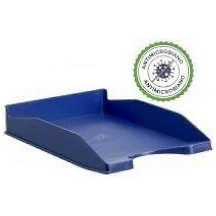 Table Plateau - ARCHIVO 2000 - Archive 2000 - Antimicrobial - Blue Plastic - Stackable 3 Positions