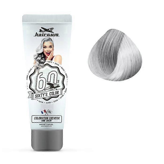 Semi-permanent coloring - Hairgum - Sixtys Color - White - 60ml - All hair types