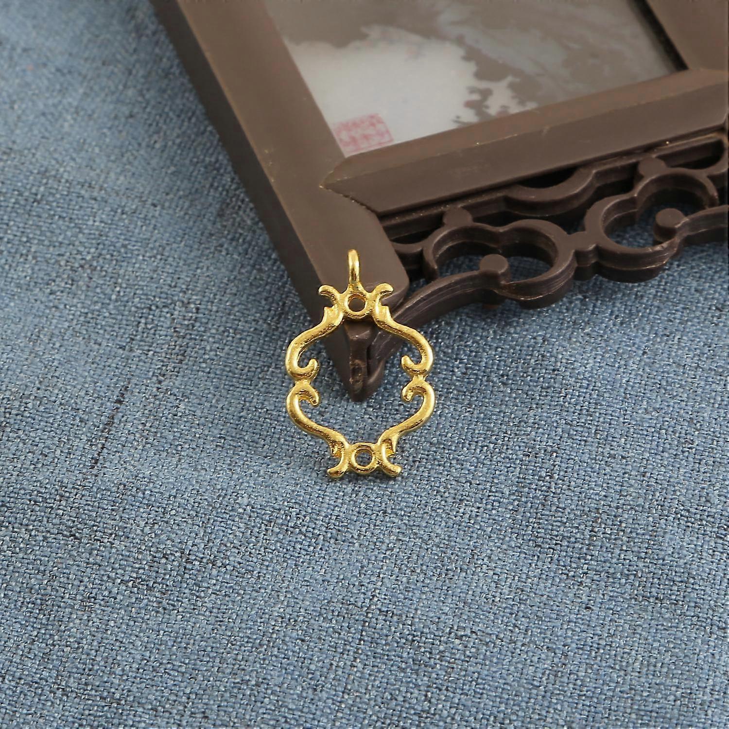 10Pcs Antique Alloy Multihole Pendants For Jewelry Component Making DIY Charm Decoration