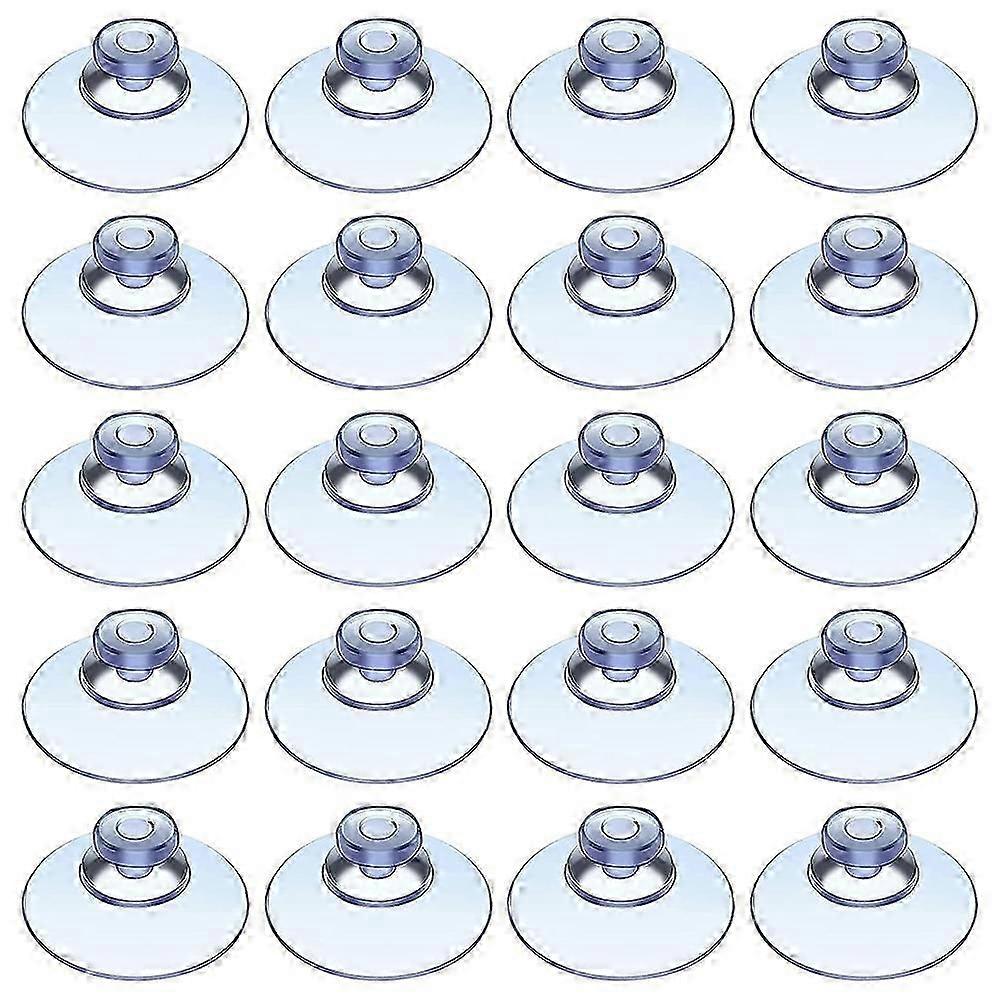 100Pcs Transparent Suction Cups, Plastic Suction Cups, Pads Without Hooks for Outdoor, Kitchen,Bath-Good