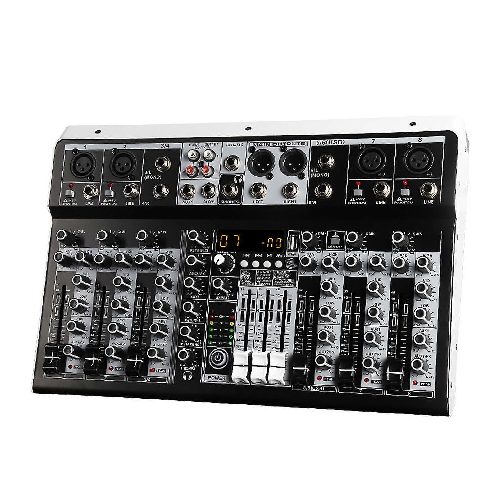 Audio Mixer Equilibrium Regulation Professional Digital Mixer for Podcasting