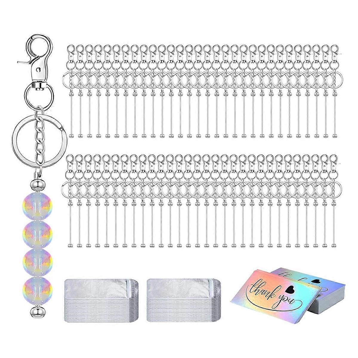 Beadable Keychain Bars Bulk Blank Cute Keychains Bar