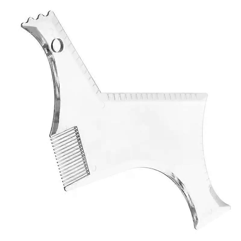 1PC Men Beard Styling Template Stencil Beard Comb for Men Lightweight and Flexible Fits All-In-One Tool Beard Shaping Tool