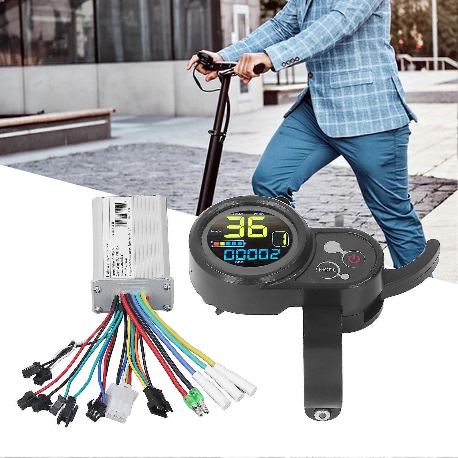 24V 36V 48V 350W Electric Scooter Controller Panel Kit Motor Controller LCD Color Screen Meter Set 