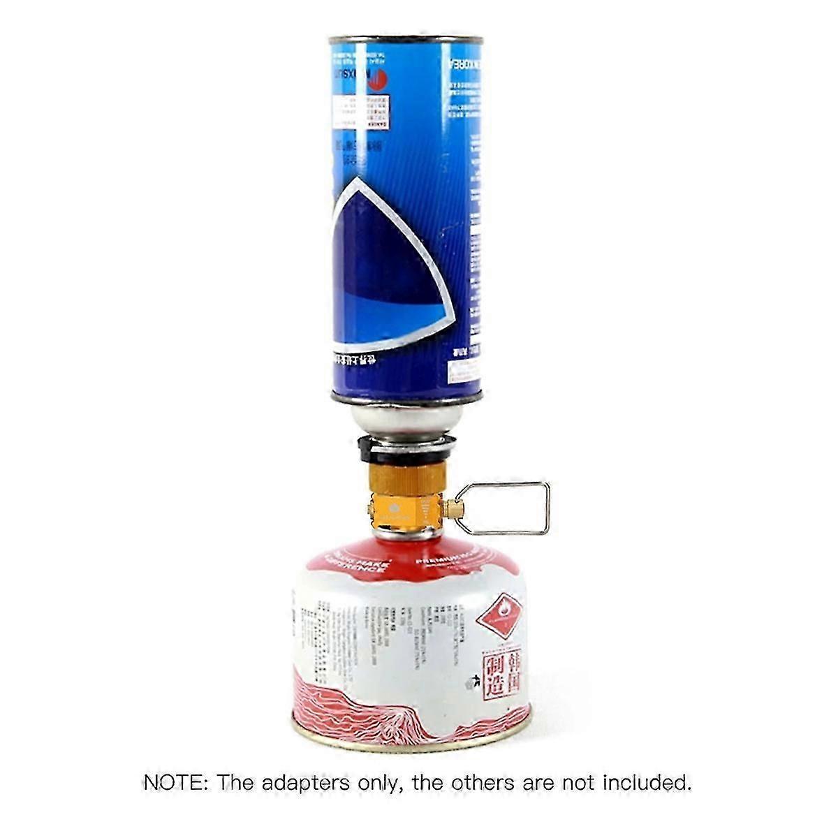 Gas Saver Plus Gas Convertor Shifter Refill Flat Tank Conversion Adapter Camping Gas Adaptor Valve Kit Gold