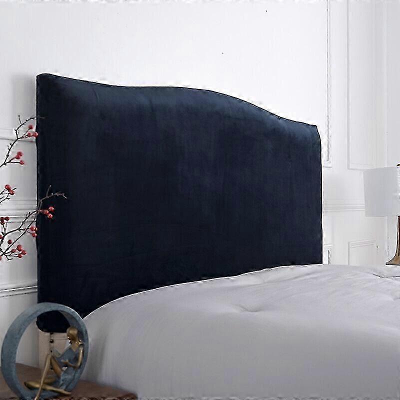 Elastic headboard cover for headboard -150 cm-for headboard 140-170 cmnavy blue)